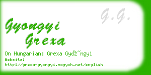 gyongyi grexa business card